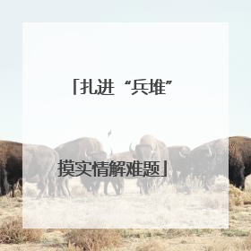 扎进“兵堆”摸实情解难题