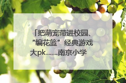 把萌宠带进校园、“编花篮”经典游戏大pk……南京小学花式“庆六一”