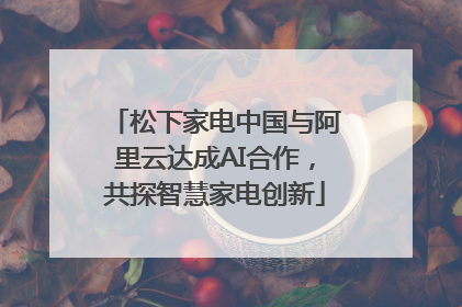 松下家电中国与阿里云达成AI合作，共探智慧家电创新