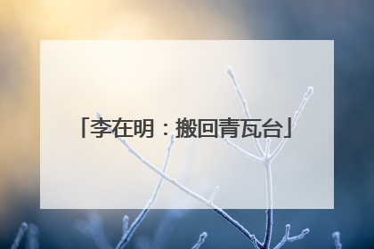 李在明：搬回青瓦台