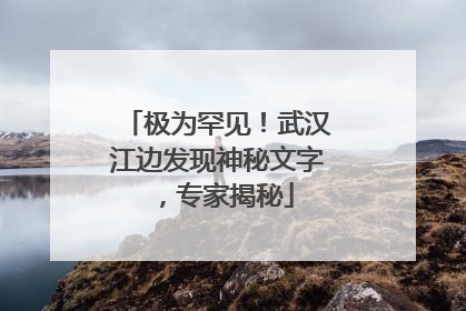 极为罕见！武汉江边发现神秘文字，专家揭秘