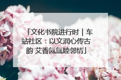 文化书院进行时｜车站社区：以文润心传古韵 艾香氤氲睦邻情