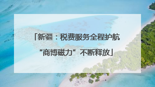 新疆：税费服务全程护航 “商博磁力”不断释放