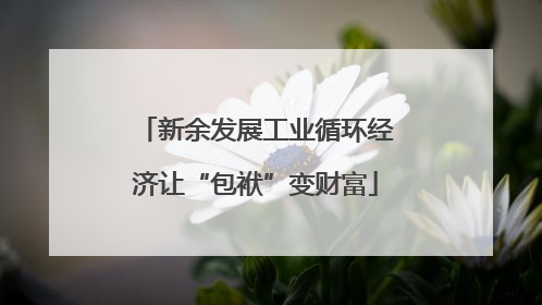 新余发展工业循环经济让“包袱”变财富