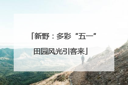 新野：多彩“五一” 田园风光引客来