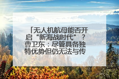 无人机航母能否开启“新海战时代”？曹卫东：尽管具备独特优势但仍无法与传统航母相提并论