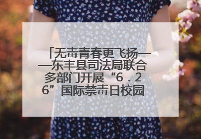 无毒青春更飞扬——东丰县司法局联合多部门开展“6．26”国际禁毒日校园宣讲活动