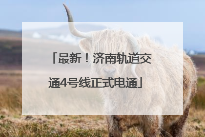 最新！济南轨道交通4号线正式电通