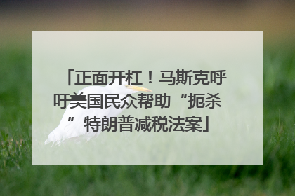 正面开杠！马斯克呼吁美国民众帮助“扼杀”特朗普减税法案