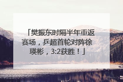 樊振东时隔半年重返赛场，乒超首轮对阵徐瑛彬，3:2获胜！