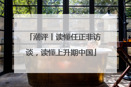 潮评丨读懂任正非访谈，读懂上升期中国