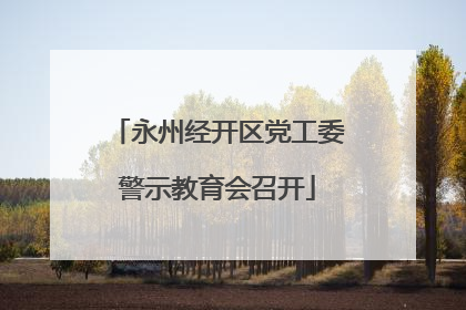 永州经开区党工委警示教育会召开