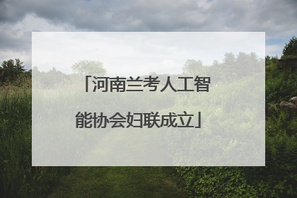 河南兰考人工智能协会妇联成立
