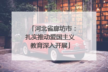 河北省廊坊市：扎实推动爱国主义教育深入开展