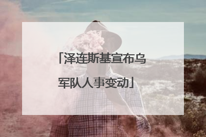 泽连斯基宣布乌军队人事变动