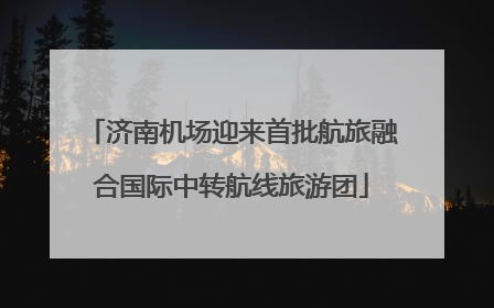 济南机场迎来首批航旅融合国际中转航线旅游团