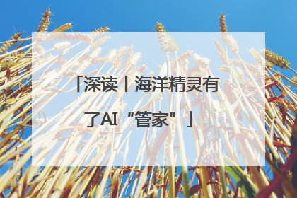 深读丨海洋精灵有了AI“管家”