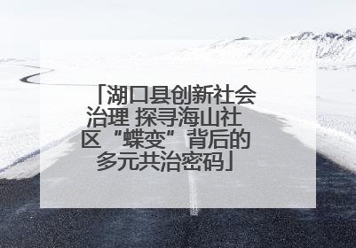 湖口县创新社会治理 探寻海山社区“蝶变”背后的多元共治密码
