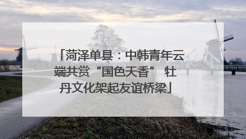 菏泽单县：中韩青年云端共赏“国色天香” 牡丹文化架起友谊桥梁