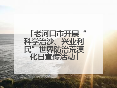 老河口市开展“科学治沙、兴业利民”世界防治荒漠化日宣传活动