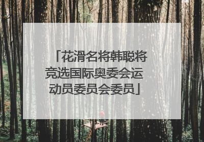 花滑名将韩聪将竞选国际奥委会运动员委员会委员