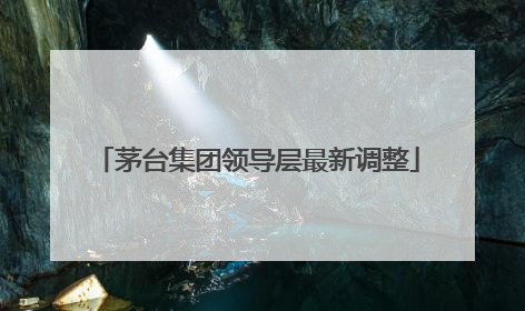 茅台集团领导层最新调整