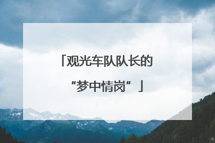 观光车队队长的“梦中情岗”