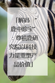 解码 “鹿中珍宝”：尊禧鹿研究院以科技力量重塑产品价值