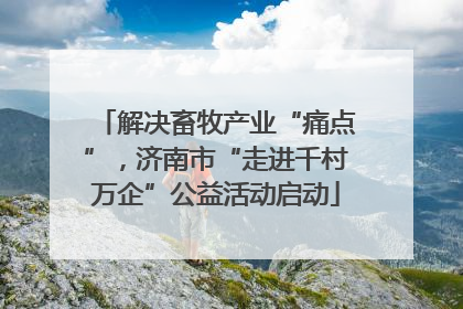 解决畜牧产业“痛点”，济南市“走进千村万企”公益活动启动