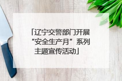 辽宁交警部门开展“安全生产月”系列主题宣传活动