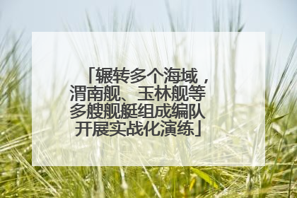辗转多个海域，渭南舰、玉林舰等多艘舰艇组成编队开展实战化演练