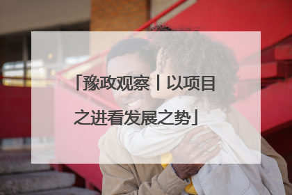 豫政观察丨以项目之进看发展之势