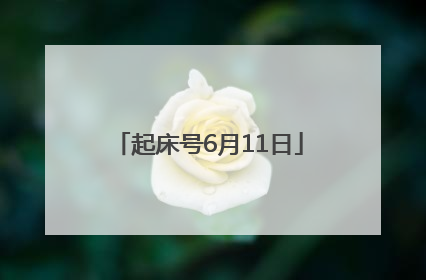 起床号6月11日