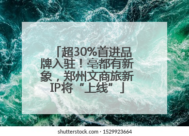 超30%首进品牌入驻！亳都有新象，郑州文商旅新IP将“上线”