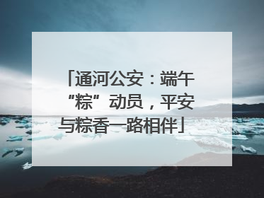 通河公安：端午“粽”动员，平安与粽香一路相伴