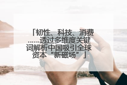 韧性、科技、消费……透过多维度关键词解析中国吸引全球资本“新磁场”
