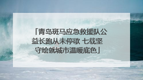 青岛斑马应急救援队公益长跑从未停歇 七载坚守绘就城市温暖底色