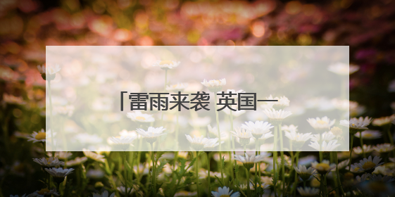 雷雨来袭 英国一晚上闪电3万多次