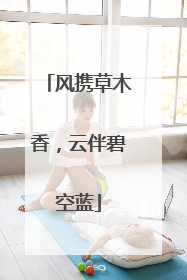 风携草木香，云伴碧空蓝
