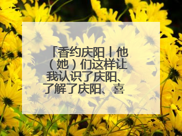 香约庆阳丨他（她）们这样让我认识了庆阳、了解了庆阳、喜欢上了庆阳