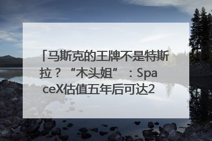 马斯克的王牌不是特斯拉？“木头姐”：SpaceX估值五年后可达2.5万亿美元！