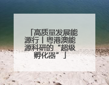 高质量发展能源行丨粤港澳能源科研的“超级孵化器”