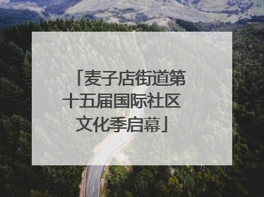 麦子店街道第十五届国际社区文化季启幕