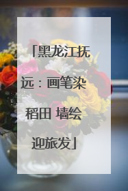 黑龙江抚远：画笔染稻田 墙绘迎旅发