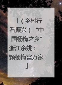 （乡村行·看振兴）“中国杨梅之乡”浙江余姚：一颗杨梅富万家