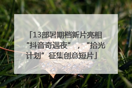 13部暑期档新片亮相“抖音奇遇夜”，“拾光计划”征集创意短片