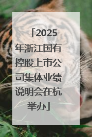 2025年浙江国有控股上市公司集体业绩说明会在杭举办