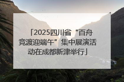 2025四川省“百舟竞渡迎端午”集中展演活动在成都新津举行