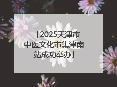 2025天津市中医文化市集津南站成功举办