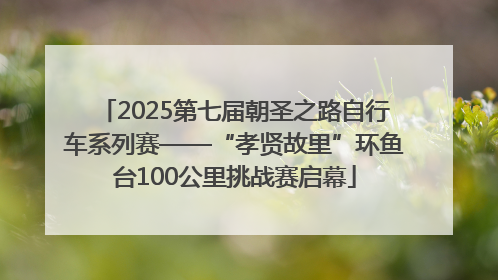 2025第七届朝圣之路自行车系列赛——“孝贤故里”环鱼台100公里挑战赛启幕